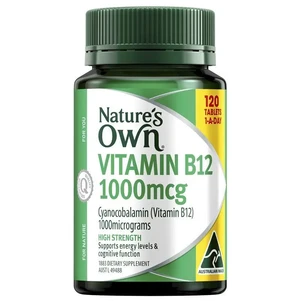 (PRE ORDER) Nature's Own High Strength Vitamin B12 1000mcg 120 Tablets Exclusive Size shelf life 2yrs